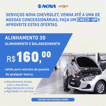 Imagem ilustrativa da oferta de Alinhamento e Balanceamento 3D - Passeio