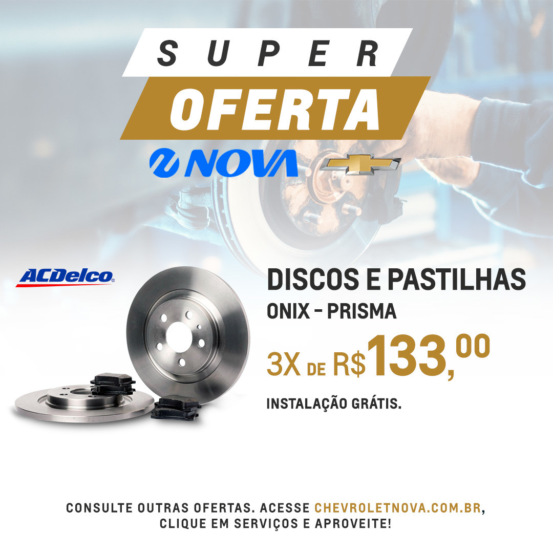 Imagem ilustrativa da oferta de KIT Discos e pastilhas A/C Delco dianteiras Onix e Prisma