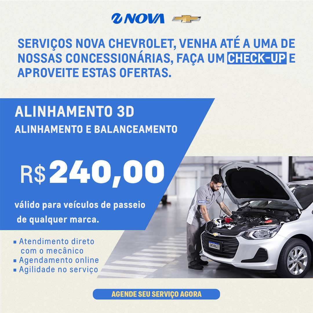 Imagem ilustrativa da oferta de Alinhamento e Balanceamento 3D - Passeio