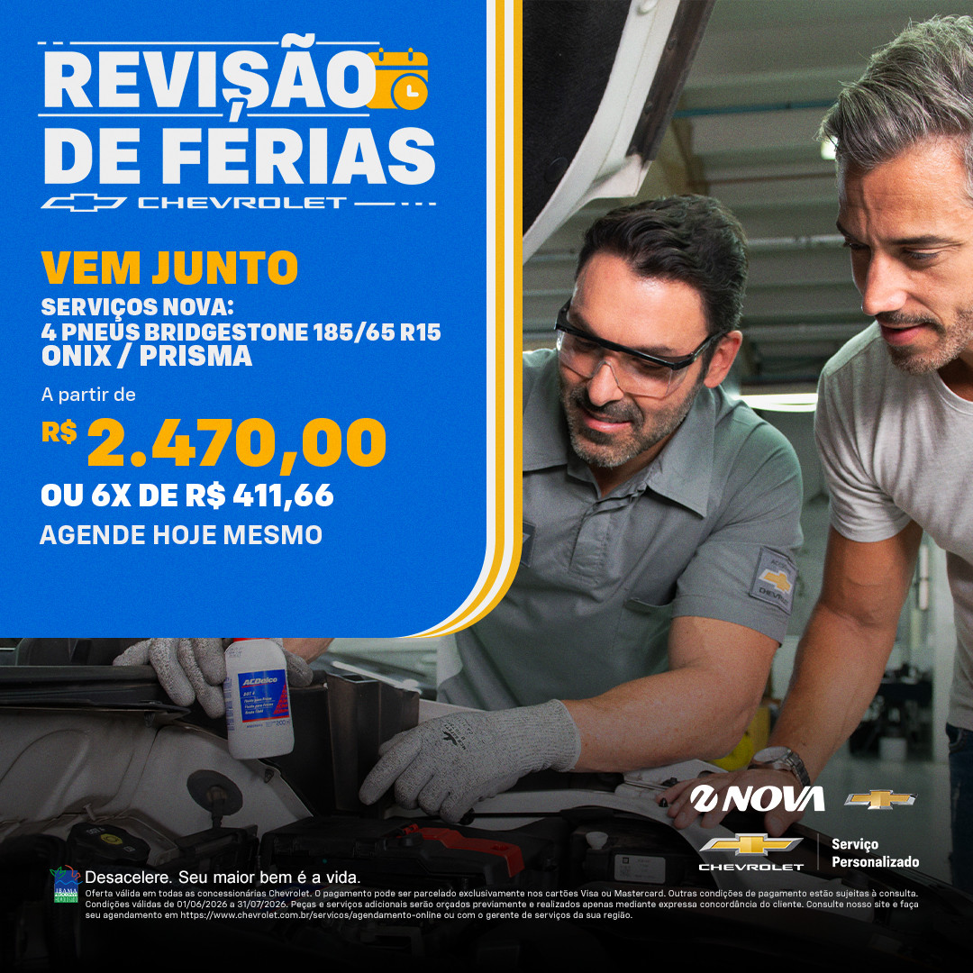 Imagem ilustrativa da oferta de SERVIÇOS NOVA: 4 Pneus Bridgestone 185/65 R15 Onix / Prisma